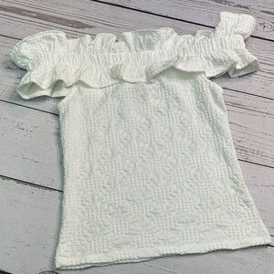 Womens MAEVE Ruffle Top Size M NWT